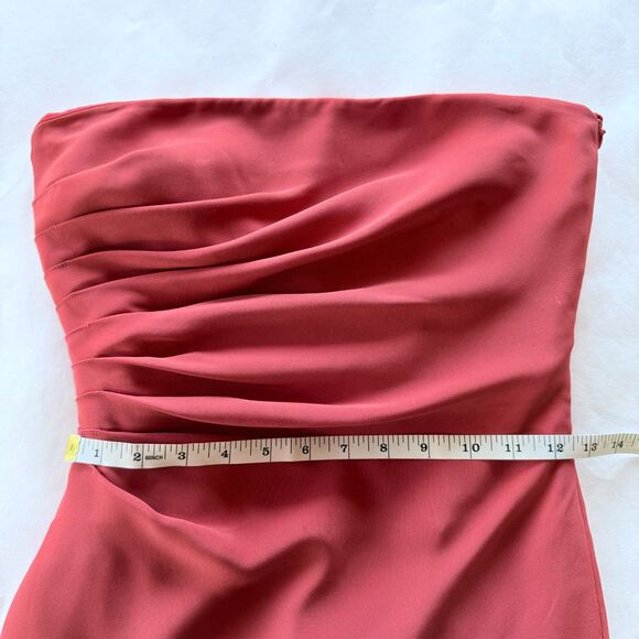 Armani Collezioni 2004 Silk Blend Strapless Mini Sheath Dress in Dusty Rose Pink - Picture 10 of 10